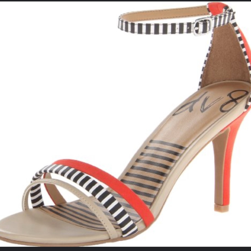Dolce Vita Suki Candy Apple Striped Single Sole Heels
